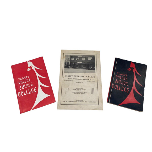 1950's Skagit Valley Junior College Mt Vernon Washington Business 3 Catalogs - Picture 1 of 9